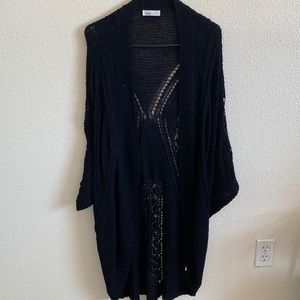 Black cardigan